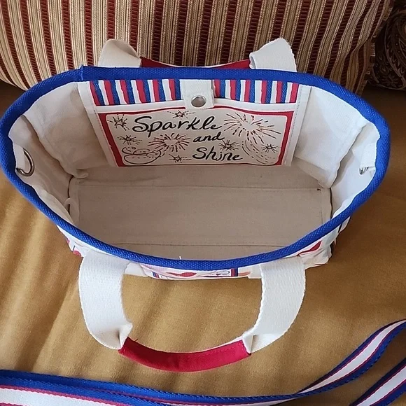 BRIGHTON RED WHITE & YOU MINI TOTE - Picture 2 of 8